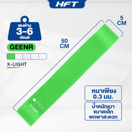 เซ็ตยางยืดออกกำลังกาย HOMEFITTOOLS MINI LOOP BAND 5 ชิ้น_5